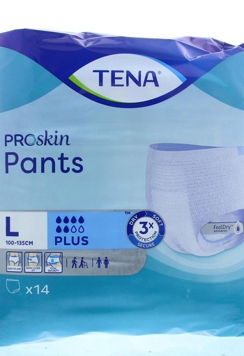 Tena Pants plus large (14 Stuks)