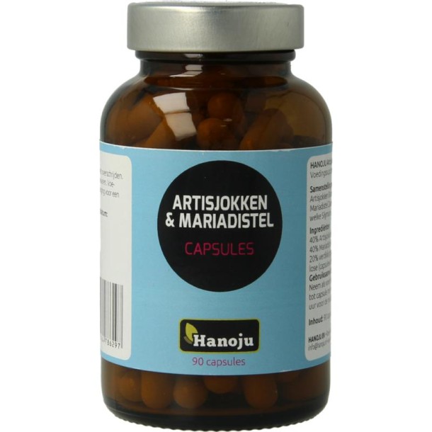 Hanoju Artisjok 200mg & mariadistel 200mg (90 Capsules)