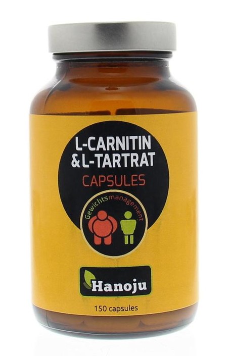 Hanoju L-Carnitine & L-Tartraat (150 Vegetarische capsules)