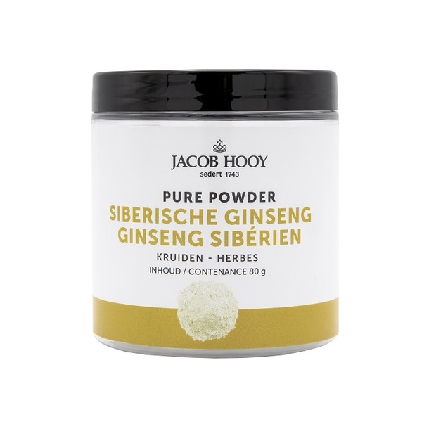 Jacob Hooy Pure Powder Siberische ginseng (80 Gram)