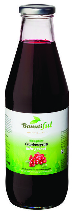 Bountiful Cranberrysap gezoet bio (750 Milliliter)