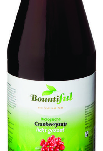 Bountiful Cranberry sap gezoet bio (750 Milliliter)