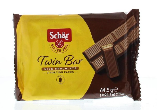 Dr Schar Twin bar 3-pack glutenvrij (64,5 Gram)