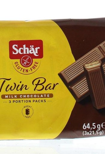Dr Schar Twin bar 3-pack glutenvrij (64,5 Gram)