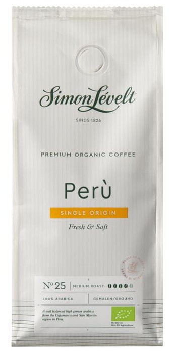 Simon Levelt Cafe organico Peru Tunki snelfilter bio (250 Gram)