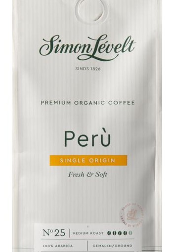 Simon Levelt Cafe organico Peru Tunki snelfilter bio (250 Gram)