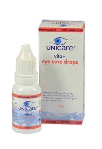 Unicare Vita+ eye care oogdruppels (15 Milliliter)