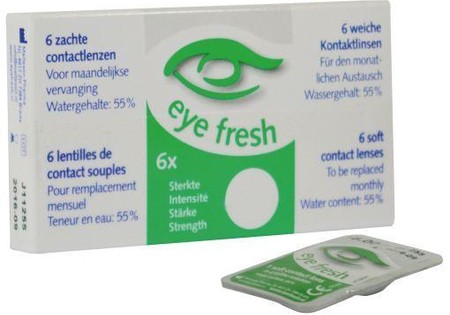 Eyefresh 1 Maand lens 6-pack -1.00 (6 Stuks)