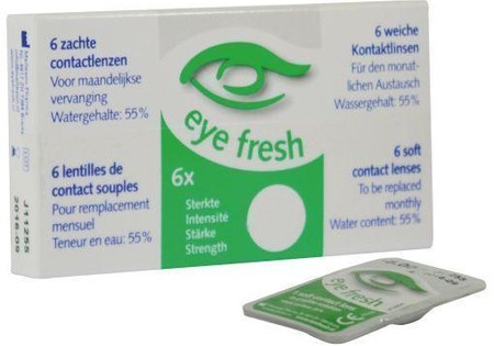Eyefresh 1 Maand lens 6-pack -1.25 (6 Stuks)