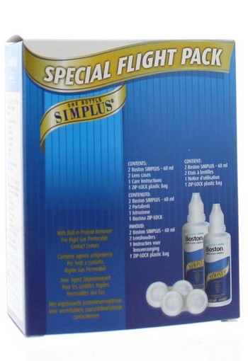Bausch & Lomb Boston simplus flight pack (120 Milliliter)