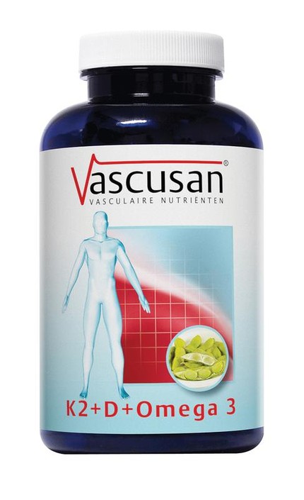 Vascusan K2 vitamine D omega 3 (60 Capsules)