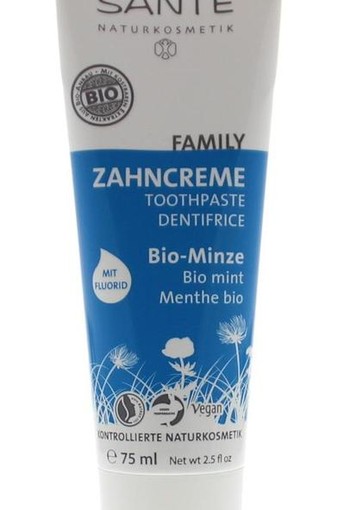 Sante Family tandpasta mint met fluor (75 Milliliter)