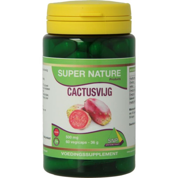 SNP Cactusvijg 500mg puur (60 Vegetarische capsules)