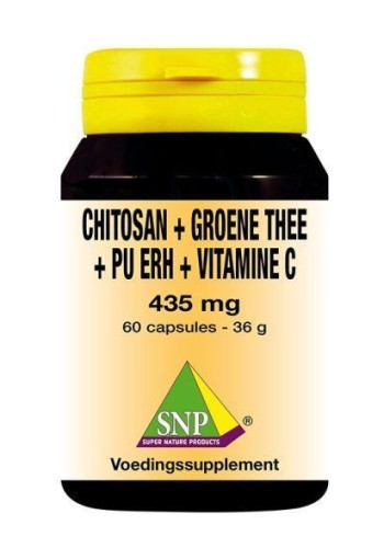 SNP Chitosan groene thee pu erh thee vitamine C 435mg (60 Capsules)