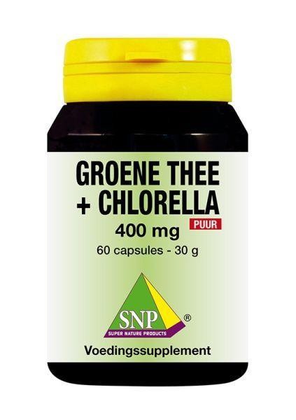 SNP Groene thee chlorella 400 mg puur (60 Capsules)