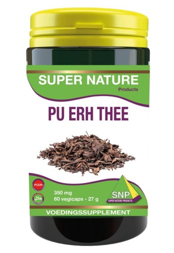SNP Pu erh thee 350 mg puur (60 Vegetarische capsules)