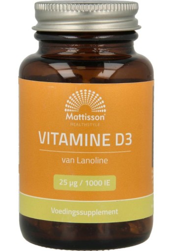 Mattisson Absolute Vitamine D3 25mcg/1.000 IE (300 Softgels)
