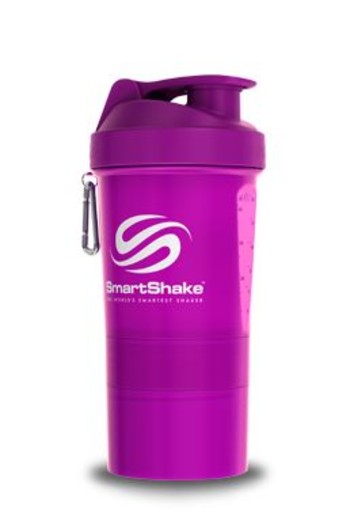 Smartshake Neon purple 600ml (1 Stuks)