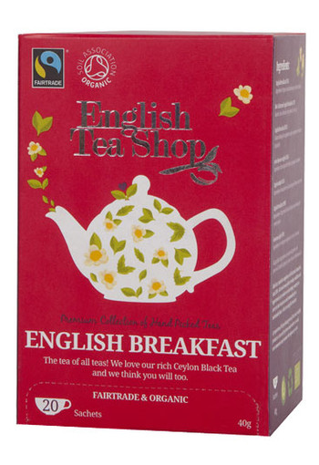 English Tea Shop English breakfast bio (20 Zakjes)