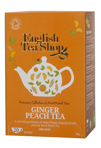 English Tea Shop Ginger peach bio (20 Zakjes)