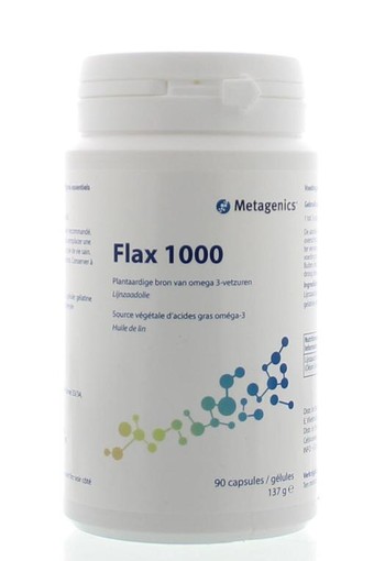 Metagenics Flax 1000 (lijnzaadolie) (90 Capsules)
