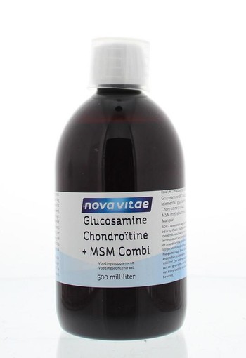 Nova Vitae Glucosamine chondroitine MSM combi (500 Milliliter)