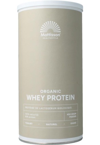 Mattisson Wei whey proteine naturel 80% bio (450 Gram)