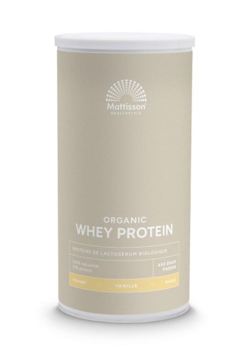 Mattisson Wei whey proteine vanille 75% bio (450 Gram)