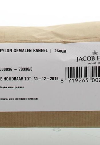 Jacob Hooy Kaneel ceylon gemalen (250 Gram)