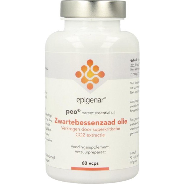 Epigenar Zwarte bessenzaadolie (parent oil) (60 Vegetarische capsules)