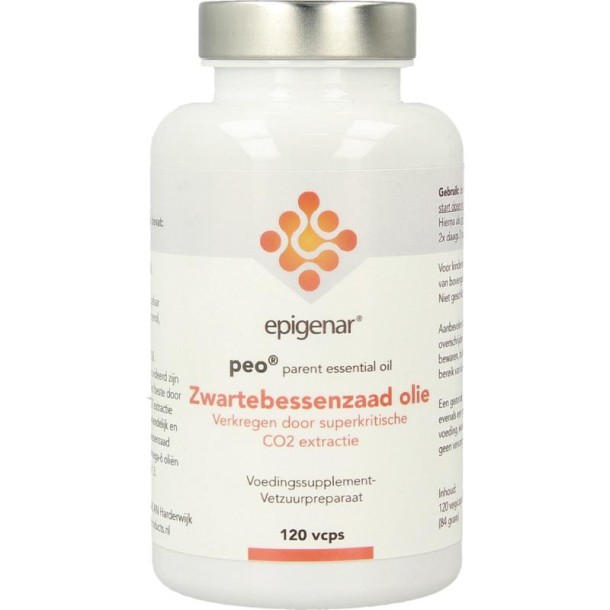 Epigenar Zwarte bessenzaadolie (parent oil) (120 Vegetarische capsules)