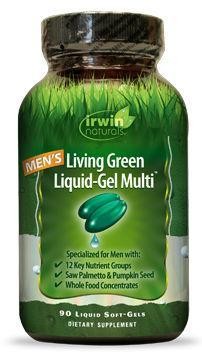 Irwin Naturals Living green liquid gel multi for men (120 Softgels)