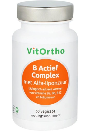 Vitortho B Actief complex formule met alfa-liponzuur (60 Vegetarische capsules)