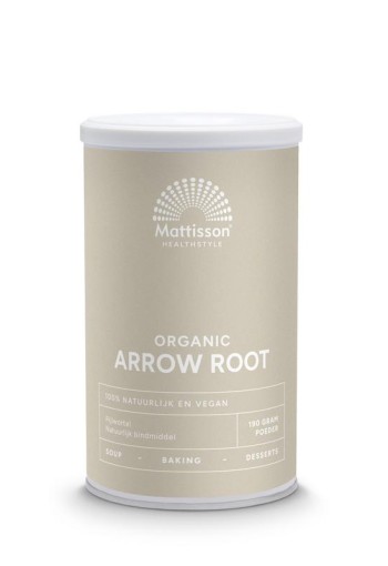 Mattisson Arrow root pijlstaartwortel poeder bio (190 Gram)