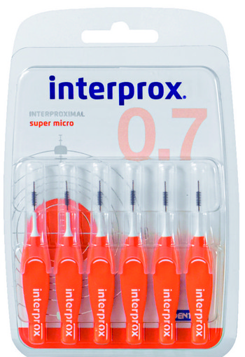 Interprox Premium super micro oranje 0.7 mm (6 Stuks)