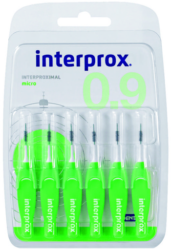 Interprox Premium micro groen 2.4 mm (6 Stuks)