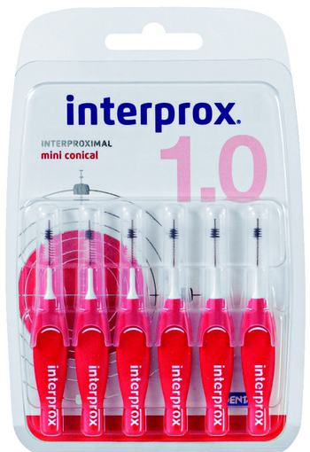 Interprox Premium mini conical rood (6 Stuks)