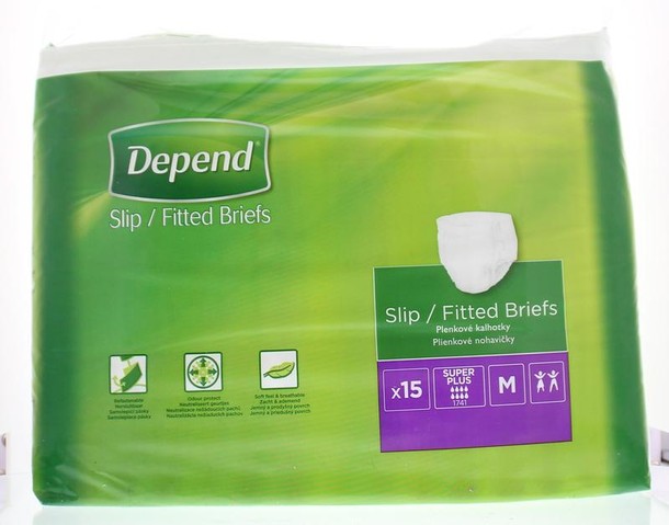 Depend Slip super plus maat M (15 Stuks)