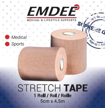 Emdee Easystretch tape 5cm x 4.5m (1 Stuks)