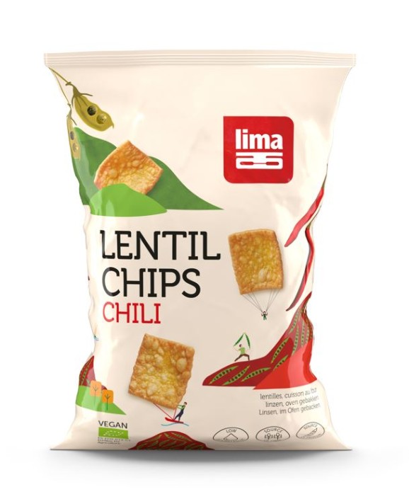 Lima Lentil linzen chips chilli bio (90 Gram)
