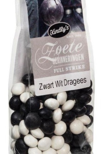 Kindly's Zwart wit dragee zoete herinneringen (170 Gram)