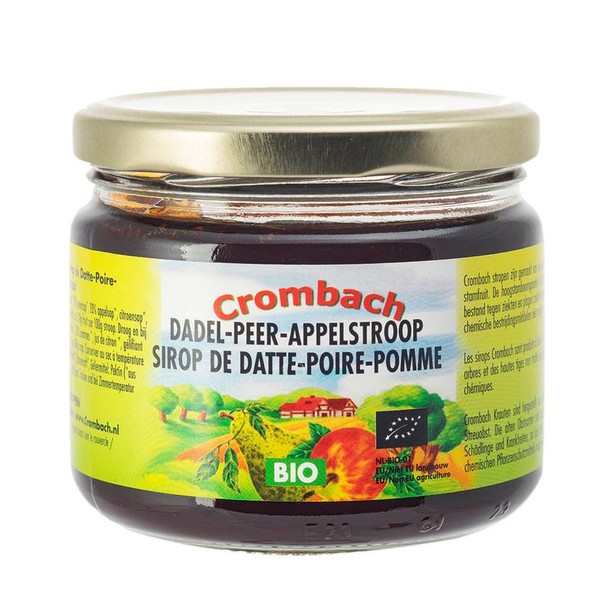 Crombach Appel-peren-dadelstroop bio (330 Gram)