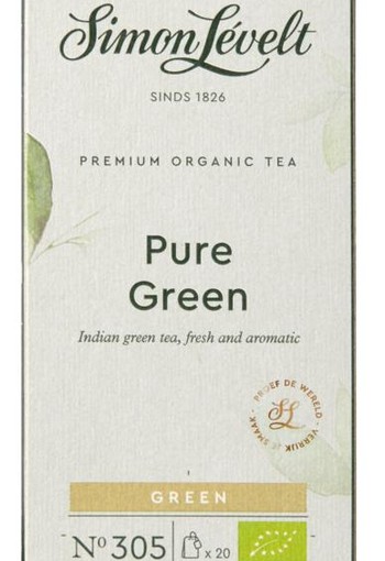 Simon Levelt Pure green bio (20 Zakjes)