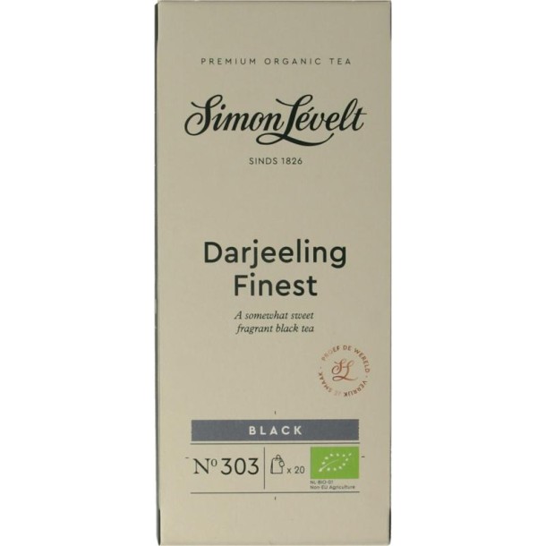 Simon Levelt Darjeeling finest bio (20 Zakjes)