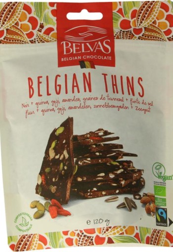 Belvas Thins puur goji amandel bio (120 Gram)