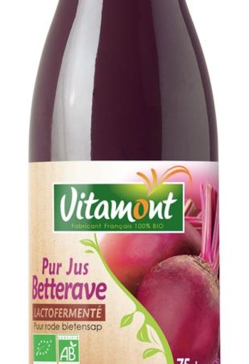 Vitamont Bietensap puur lacto gefermenteerd bio (750 Milliliter)
