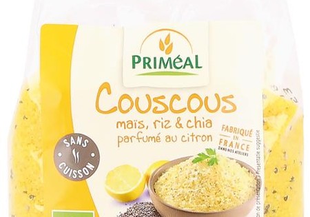 Primeal Couscous mais rijst en chia citroen bio (300 Gram)