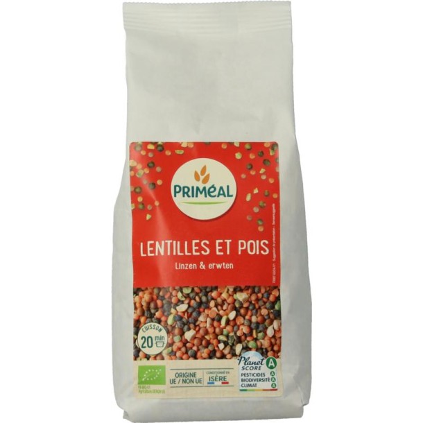 Primeal Linzen- en kikkererwtenmix bio (500 Gram)