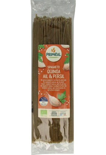 Primeal Spaghetti tarwe quinoa knoflook peterselie bio (500 Gram)