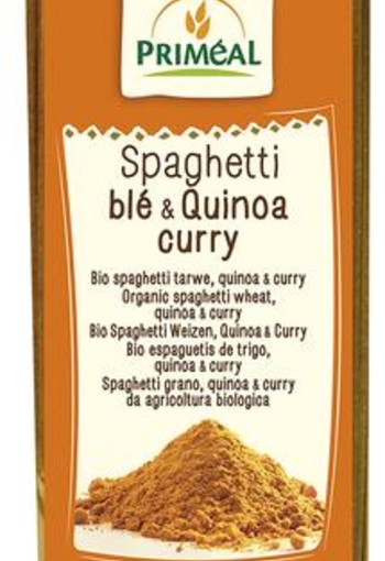 Primeal Organic spaghetti tarwe quinoa curry bio (500 Gram)